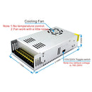 S-600-36 DC36V 16.7A 600W Light Bar Regulated Switching Power Supply LED Transformer, Size: 215 x 115 x 50mm