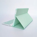 For Lenovo Smart Tab M10 HPD Plus TB-X606F 10.3 inch LX103 Solid Color Detachable Square Keycap Bluetooth Keyboard Leather Tablet Case with Stand(Green)
