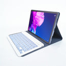 For Lenovo Pad Tab P11 Pro 11.5 inch TB-J706F LX115 Solid Color Detachable Square Keycap Bluetooth Keyboard Leather Tablet Case with Stand(Purple)
