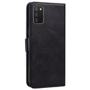 For Samsung Galaxy A02s / M02s Embossed Cat Butterflies Pattern Horizontal Flip Leather Case with Card Slot & Holder & Wallet(Black)