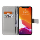 3D Painted Pattern Horizontal Flip Leather Case with Holder & Card Slots & Wallet For iPhone 13 Mini(Purple Butterfly)