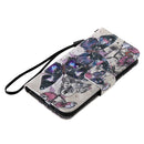 3D Painted Pattern Horizontal Flip Leather Case with Holder & Card Slots & Wallet For iPhone 13 Mini(Black Butterfly)
