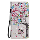 3D Painted Pattern Horizontal Flip Leather Case with Holder & Card Slots & Wallet For iPhone 13 Mini(Girl Under The Tree)