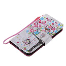 3D Painted Pattern Horizontal Flip Leather Case with Holder & Card Slots & Wallet For iPhone 13 Mini(Girl Under The Tree)