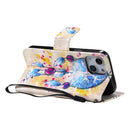 3D Painted Pattern Horizontal Flip Leather Case with Holder & Card Slots & Wallet For iPhone 13 Mini(Wind Chimes)