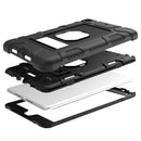 C5 Four Corners Shockproof Silicone + PC Protective Case with Holder For iPad mini 5 / 4(Black)