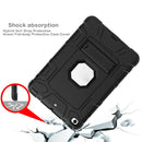 C5 Four Corners Shockproof Silicone + PC Protective Case with Holder For iPad mini 5 / 4(Black)