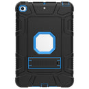 C5 Four Corners Shockproof Silicone + PC Protective Case with Holder For iPad mini 5 / 4(Black + Blue)