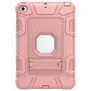 C5 Four Corners Shockproof Silicone + PC Protective Case with Holder For iPad mini 5 / 4(Rose Gold)