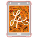 C5 Four Corners Shockproof Silicone + PC Protective Case with Holder For iPad mini 5 / 4(Rose Gold + Grey)