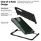 For Samsung Galaxy Z Fold3 5G Litchi Pattern Foldable Protective Case with Pen Slot(Grey)