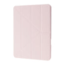 Deformation Transparent Acrylic Horizontal Flip PU Leather Case with Multi-folding Holder & Sleep / Wake-up Function & Pen Slot For iPad Air 2022 / 2020 10.9(Rose Gold)