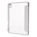 Deformation Transparent Acrylic Horizontal Flip PU Leather Case with Multi-folding Holder & Sleep / Wake-up Function & Pen Slot For iPad Air 2022 / 2020 10.9(Grey)