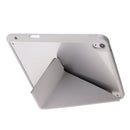 Deformation Transparent Acrylic Horizontal Flip PU Leather Case with Multi-folding Holder & Sleep / Wake-up Function & Pen Slot For iPad Air 2022 / 2020 10.9(Grey)