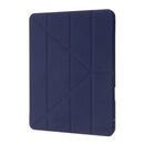 Deformation Transparent Acrylic Horizontal Flip PU Leather Case with Multi-folding Holder & Sleep / Wake-up Function & Pen Slot For iPad Air 2022 / 2020 10.9(Dark Blue)