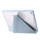 Deformation Acrylic Smart Leather Tablet Case For iPad 9.7 2017 / 2018 / Air / Air 2 / Pro 9.7(Baby Blue)