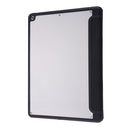 Deformation Transparent Acrylic Horizontal Flip PU Leather Case with Multi-folding Holder & Sleep / Wake-up Function & Pen Slot For iPad 10.2 2021 / 2020 / 2019(Black)