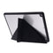 Deformation Transparent Acrylic Horizontal Flip PU Leather Case with Multi-folding Holder & Sleep / Wake-up Function & Pen Slot For iPad 10.2 2021 / 2020 / 2019(Black)