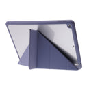 Deformation Transparent Acrylic Horizontal Flip PU Leather Case with Multi-folding Holder & Sleep / Wake-up Function & Pen Slot For iPad 10.2 2021 / 2020 / 2019(Lavender Grey)