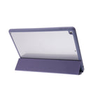 Deformation Transparent Acrylic Horizontal Flip PU Leather Case with Multi-folding Holder & Sleep / Wake-up Function & Pen Slot For iPad 10.2 2021 / 2020 / 2019(Rose Gold)