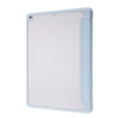 Deformation Transparent Acrylic Horizontal Flip PU Leather Case with Multi-folding Holder & Sleep / Wake-up Function & Pen Slot For iPad 10.2 2021 / 2020 / 2019(Baby Blue)