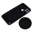 For OPPO Realme C21Y Foreign Version Solid Color Liquid Silicone Dropproof Full Coverage Protective Case(Black)
