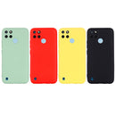 For OPPO Realme C21Y Foreign Version Solid Color Liquid Silicone Dropproof Full Coverage Protective Case(Red)