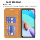 For Xiaomi Redmi 10 Rhombus Texture Horizontal Flip Magnetic Leather Case with Holder & Card Slots(Yellow)