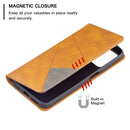 For Xiaomi Redmi 10 Rhombus Texture Horizontal Flip Magnetic Leather Case with Holder & Card Slots(Yellow)