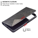 For Xiaomi Redmi 10 Rhombus Texture Horizontal Flip Magnetic Leather Case with Holder & Card Slots(Black)