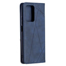 For Xiaomi Mi 11T Rhombus Texture Horizontal Flip Magnetic Leather Case with Holder & Card Slots(Blue)