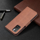 For Xiaomi Redmi 10 Retro Lambskin Texture Pure Color Horizontal Flip PU Leather Case with Holder & Card Slots & Wallet & Lanyard(Brown)