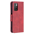 For Xiaomi Redmi 10 Retro Lambskin Texture Pure Color Horizontal Flip PU Leather Case with Holder & Card Slots & Wallet & Lanyard(Red)