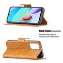 For Xiaomi Redmi 10 Retro Lambskin Texture Pure Color Horizontal Flip PU Leather Case with Holder & Card Slots & Wallet & Lanyard(Yellow)