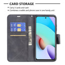 For Xiaomi Redmi 10 Retro Lambskin Texture Pure Color Horizontal Flip PU Leather Case with Holder & Card Slots & Wallet & Lanyard(Black)