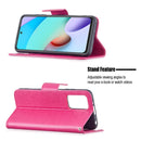 For Xiaomi Redmi 10 Two Butterflies Embossing Pattern Horizontal Flip Leather Case with Holder & Card Slot & Wallet & Lanyard(Rose Red)
