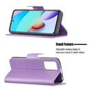 For Xiaomi Redmi 10 Two Butterflies Embossing Pattern Horizontal Flip Leather Case with Holder & Card Slot & Wallet & Lanyard(Purple)