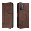 For OPPO A74 Retro Skin Feel Horizontal Flip Soft TPU + PU Leather Case with Holder & Card Slots & Photo Frame(Coffee)