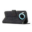 For Huawei Y9a Retro Skin Feel Horizontal Flip Soft TPU + PU Leather Case with Holder & Card Slots & Photo Frame(Black)