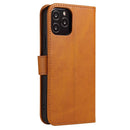 Calf Texture Buckle Horizontal Flip Leather Case with Holder & Card Slots & Wallet For iPhone 12 Pro Max(Khaki)