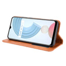 For OPPO Realme C21Y Magnetic Buckle Retro Pattern Horizontal Flip Leather Case with Holder & Card Slot & Wallet(Brown)