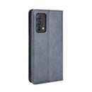 For OPPO Realme GT Master Magnetic Buckle Retro Pattern Horizontal Flip Leather Case with Holder & Card Slot & Wallet(Blue)