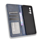 For OPPO Realme GT Master Magnetic Buckle Retro Pattern Horizontal Flip Leather Case with Holder & Card Slot & Wallet(Blue)