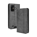 For UMIDIGI Bison Pro Magnetic Buckle Retro Pattern Horizontal Flip Leather Case with Holder & Card Slot & Wallet(Black)