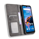 For UMIDIGI Bison Pro Magnetic Buckle Retro Pattern Horizontal Flip Leather Case with Holder & Card Slot & Wallet(Black)