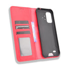 For UMIDIGI Bison Pro Magnetic Buckle Retro Pattern Horizontal Flip Leather Case with Holder & Card Slot & Wallet(Red)