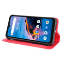 For UMIDIGI Bison Pro Magnetic Buckle Retro Pattern Horizontal Flip Leather Case with Holder & Card Slot & Wallet(Red)