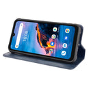 For UMIDIGI Bison Pro Magnetic Buckle Retro Pattern Horizontal Flip Leather Case with Holder & Card Slot & Wallet(Blue)