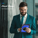 Shockproof Silicone + PC Protective Tablet Case with Holder & Shoulder Strap & Pen Slot For iPad mini 6(Blue + Black)