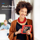 Shockproof Silicone + PC Protective Tablet Case with Holder & Shoulder Strap & Pen Slot For iPad mini 6(Black + Red)